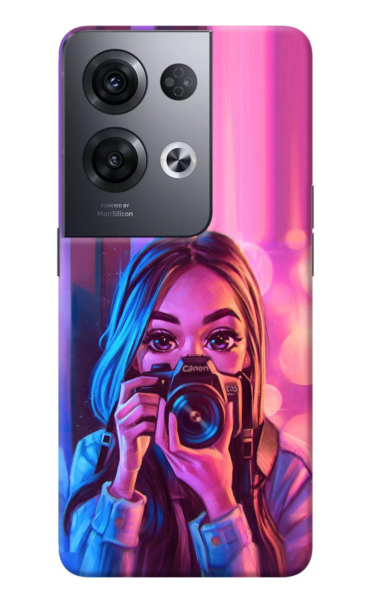 Girl Photographer Oppo Reno8 Pro Back Cover