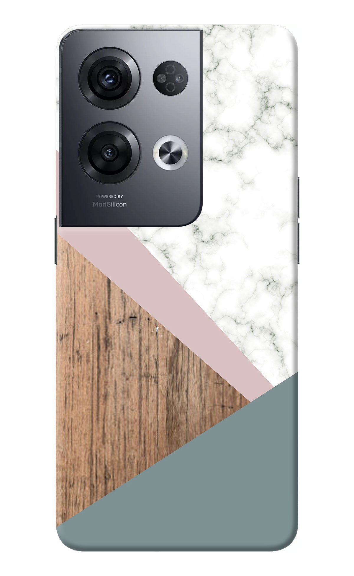 Marble wood Abstract Oppo Reno8 Pro Back Cover