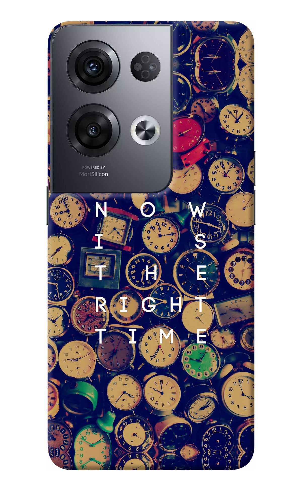 Now is the Right Time Quote Oppo Reno8 Pro Back Cover