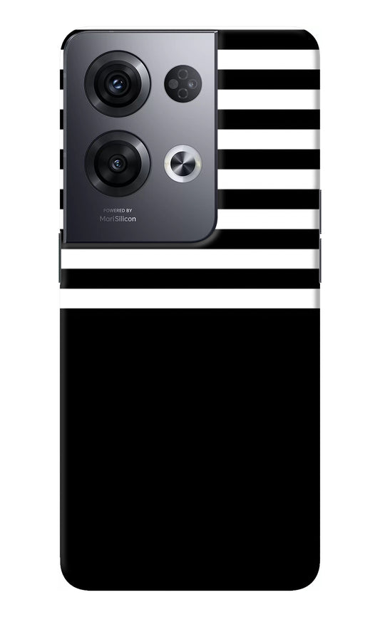 Black and White Print Oppo Reno8 Pro Back Cover