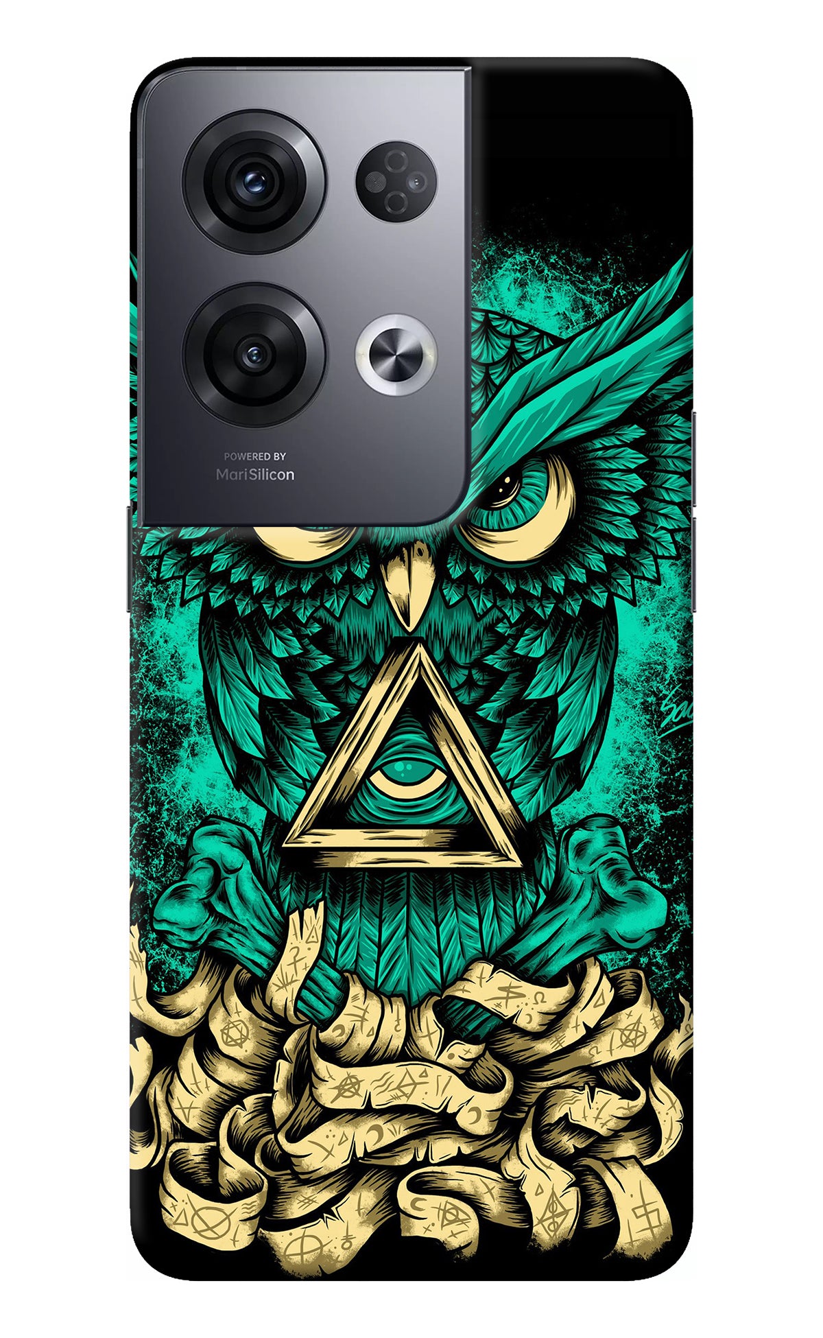 Green Owl Oppo Reno8 Pro Back Cover