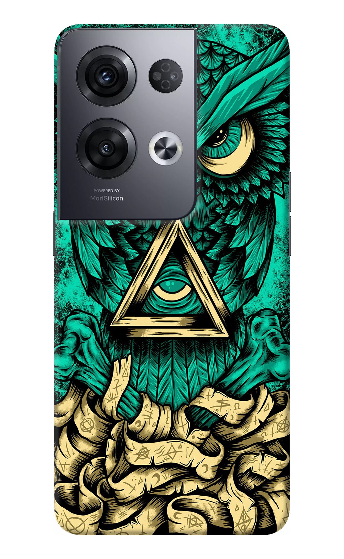 Green Owl Oppo Reno8 Pro Back Cover