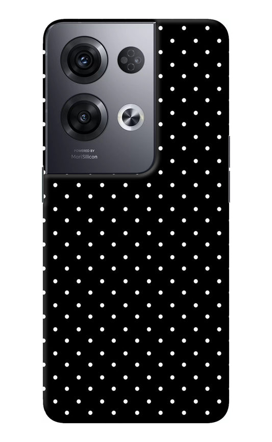 White Dots Oppo Reno8 Pro Back Cover