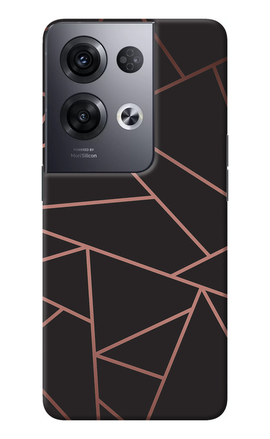 Geometric Pattern Oppo Reno8 Pro Back Cover