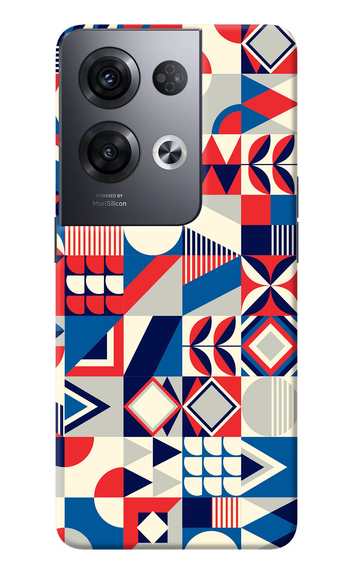 Colorful Pattern Oppo Reno8 Pro Back Cover