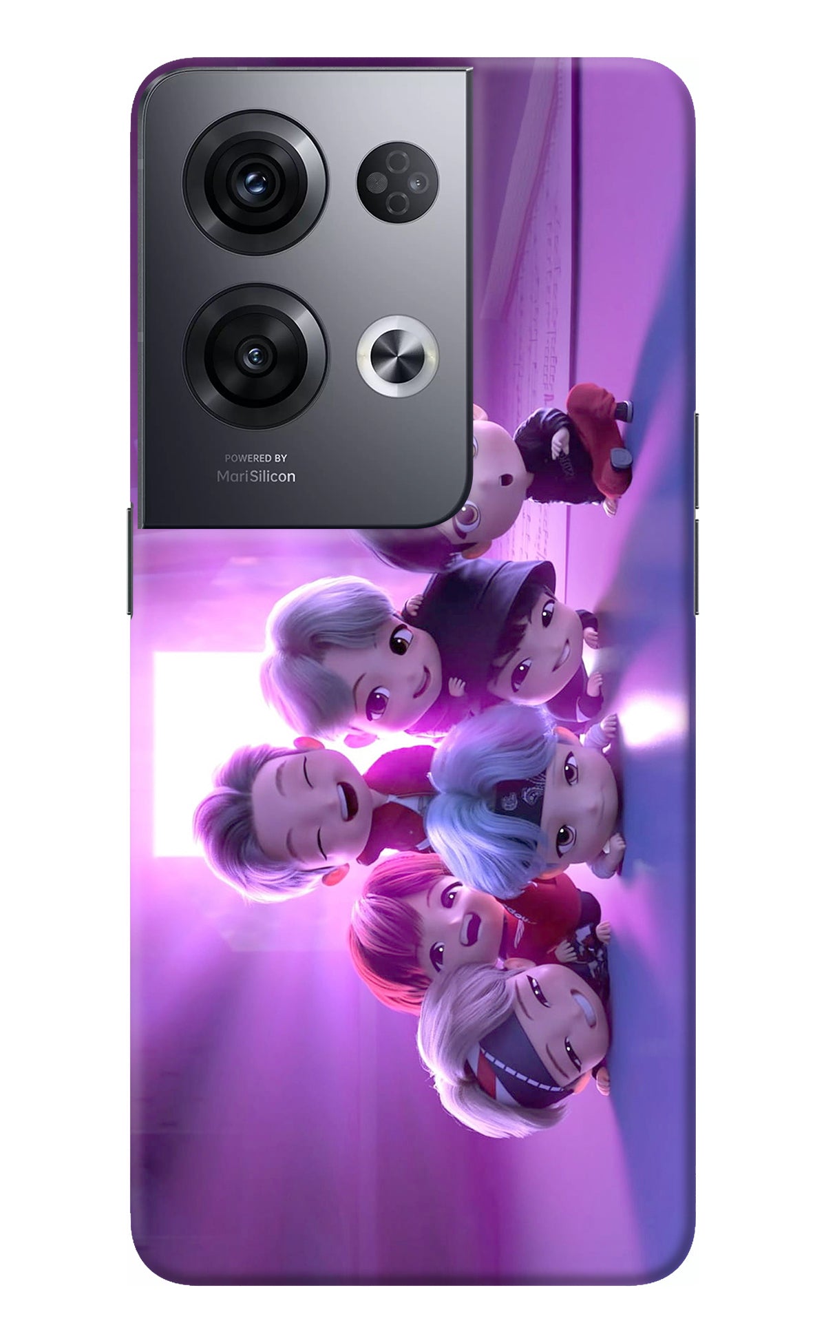 BTS Chibi Oppo Reno8 Pro Back Cover