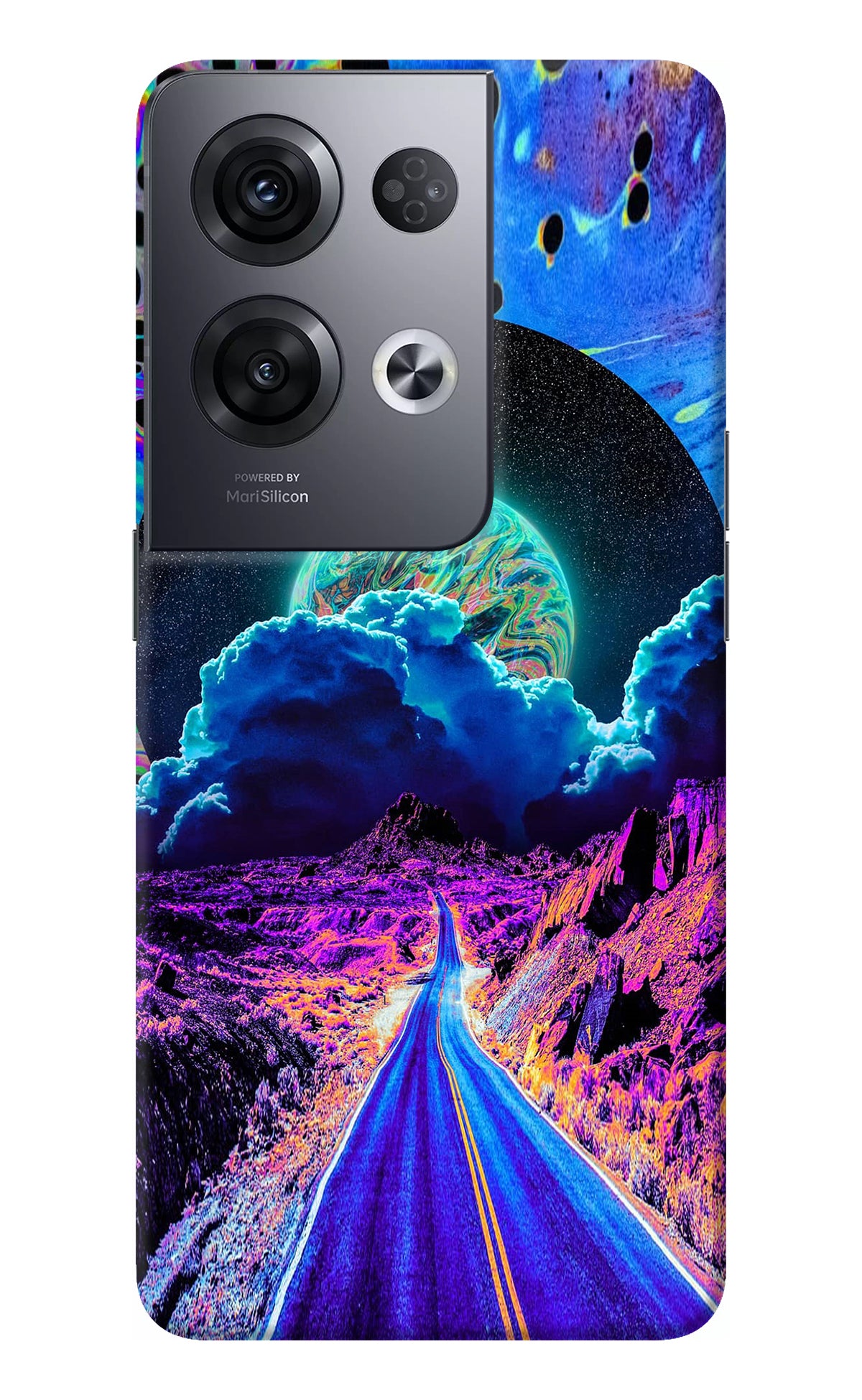 Psychedelic Painting Oppo Reno8 Pro Back Cover