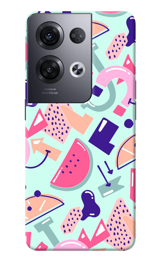 Doodle Pattern Oppo Reno8 Pro Back Cover