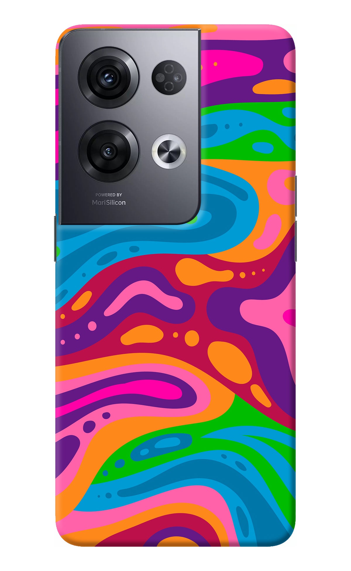 Trippy Pattern Oppo Reno8 Pro Back Cover