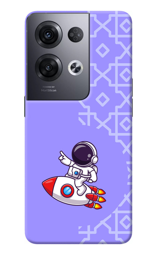 Cute Astronaut Oppo Reno8 Pro Back Cover