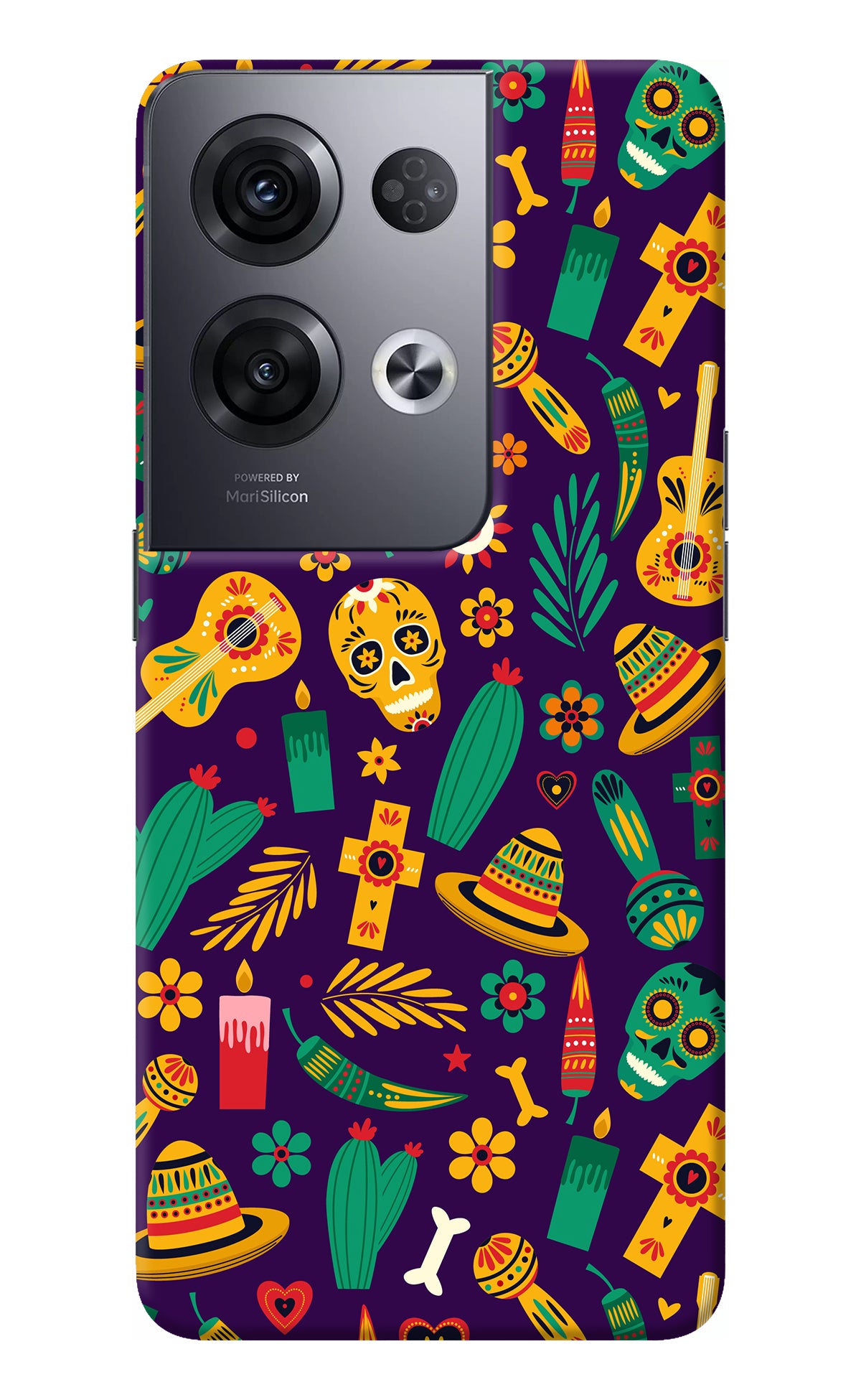 Mexican Artwork Oppo Reno8 Pro Back Cover