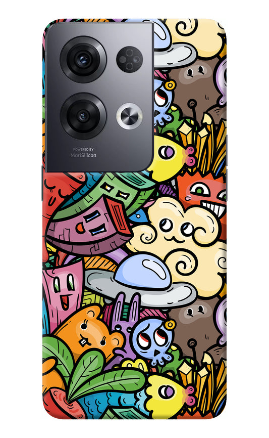 Veggie Doodle Oppo Reno8 Pro Back Cover