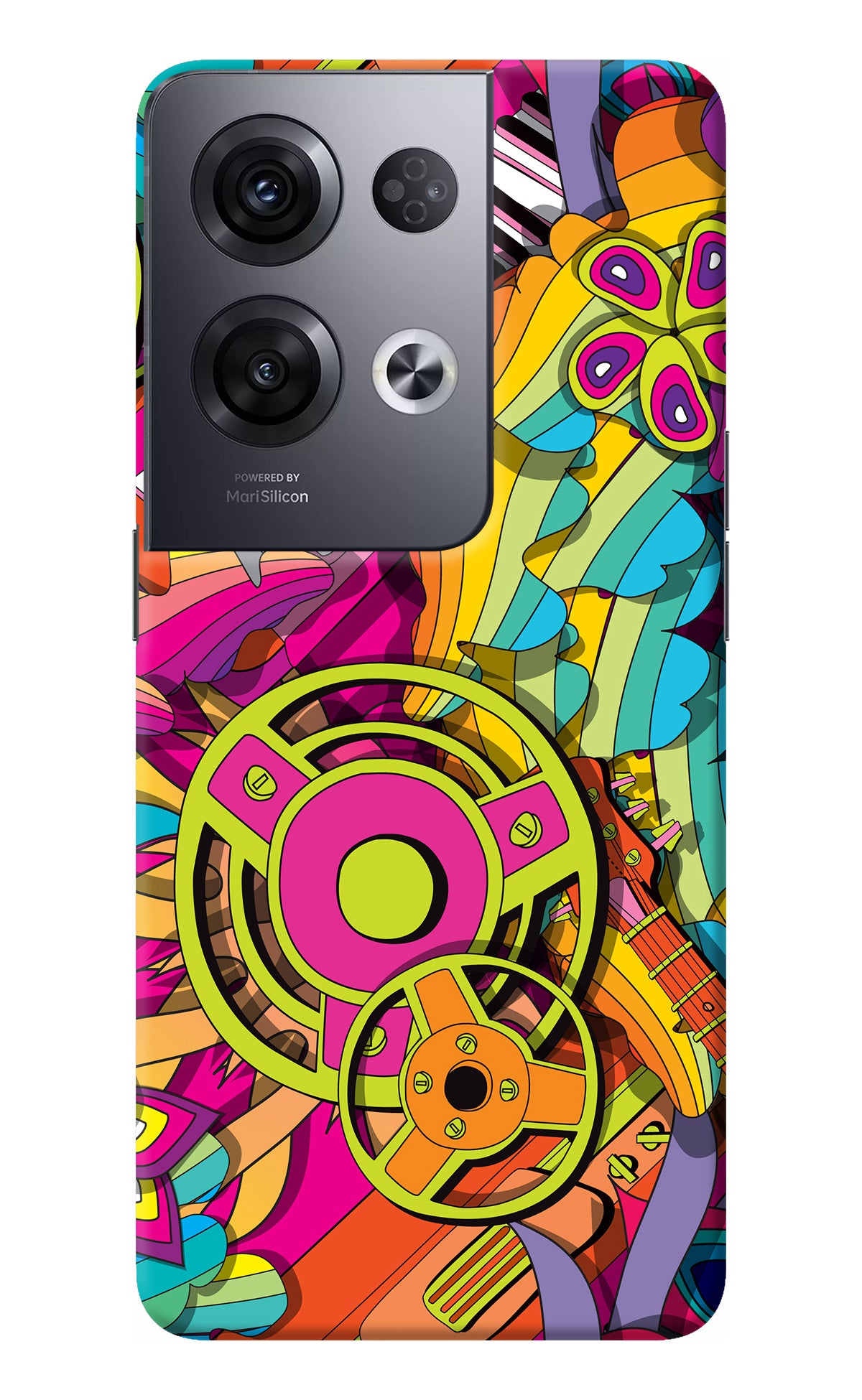 Music Doodle Oppo Reno8 Pro Back Cover