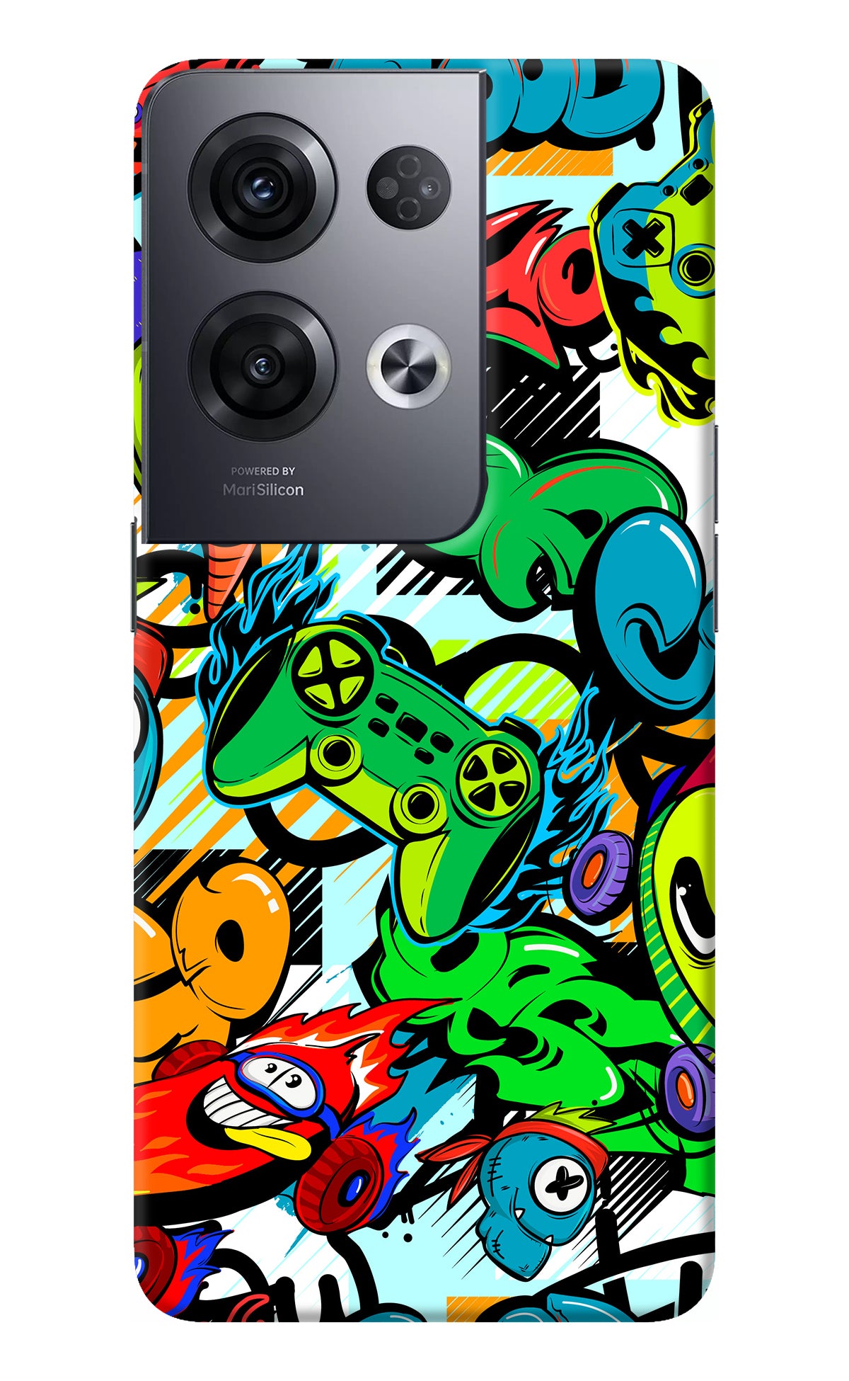 Game Doodle Oppo Reno8 Pro Back Cover