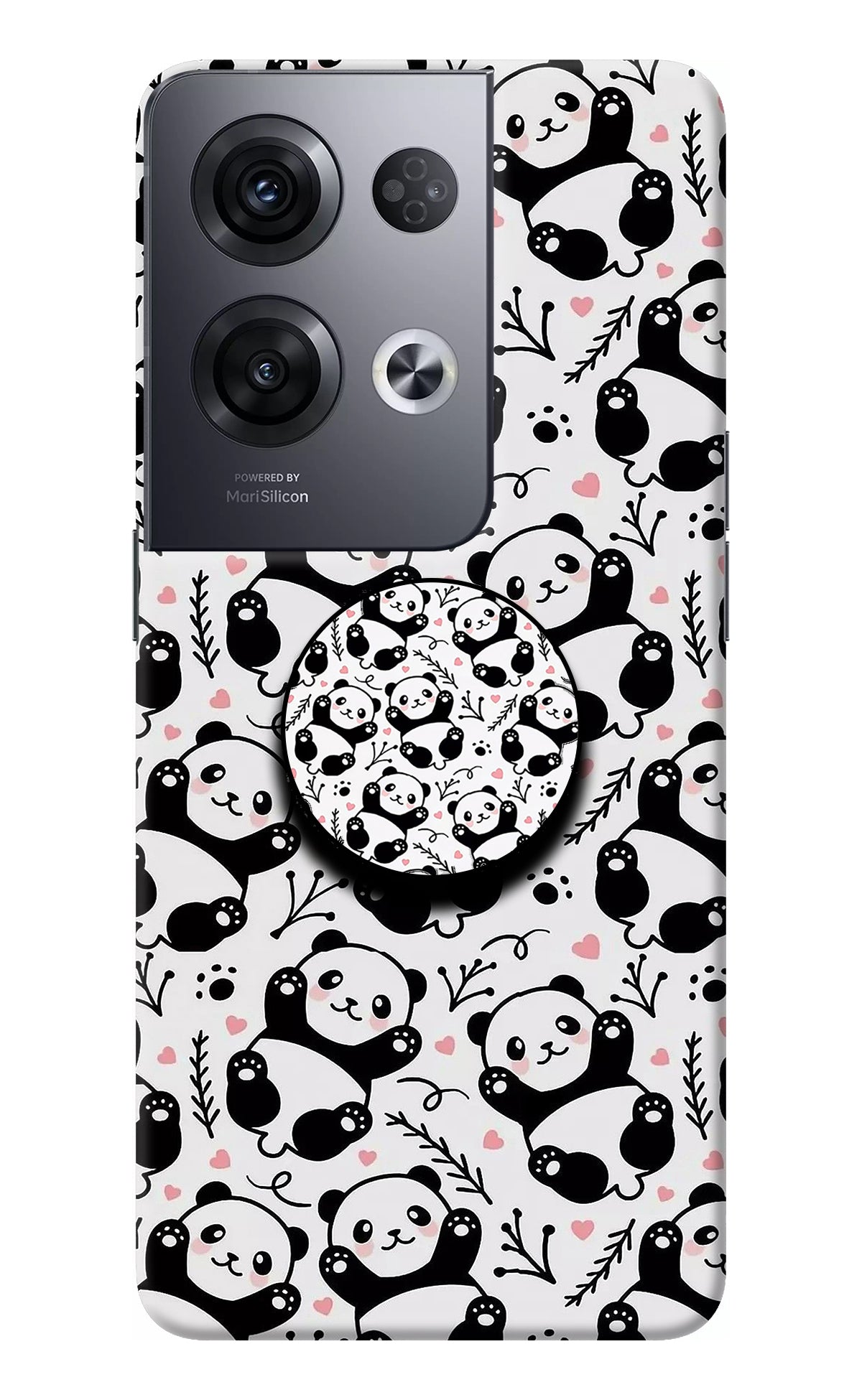 Cute Panda Oppo Reno8 Pro Pop Case