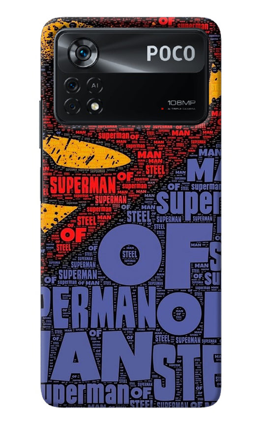 Superman Poco X4 Pro Back Cover