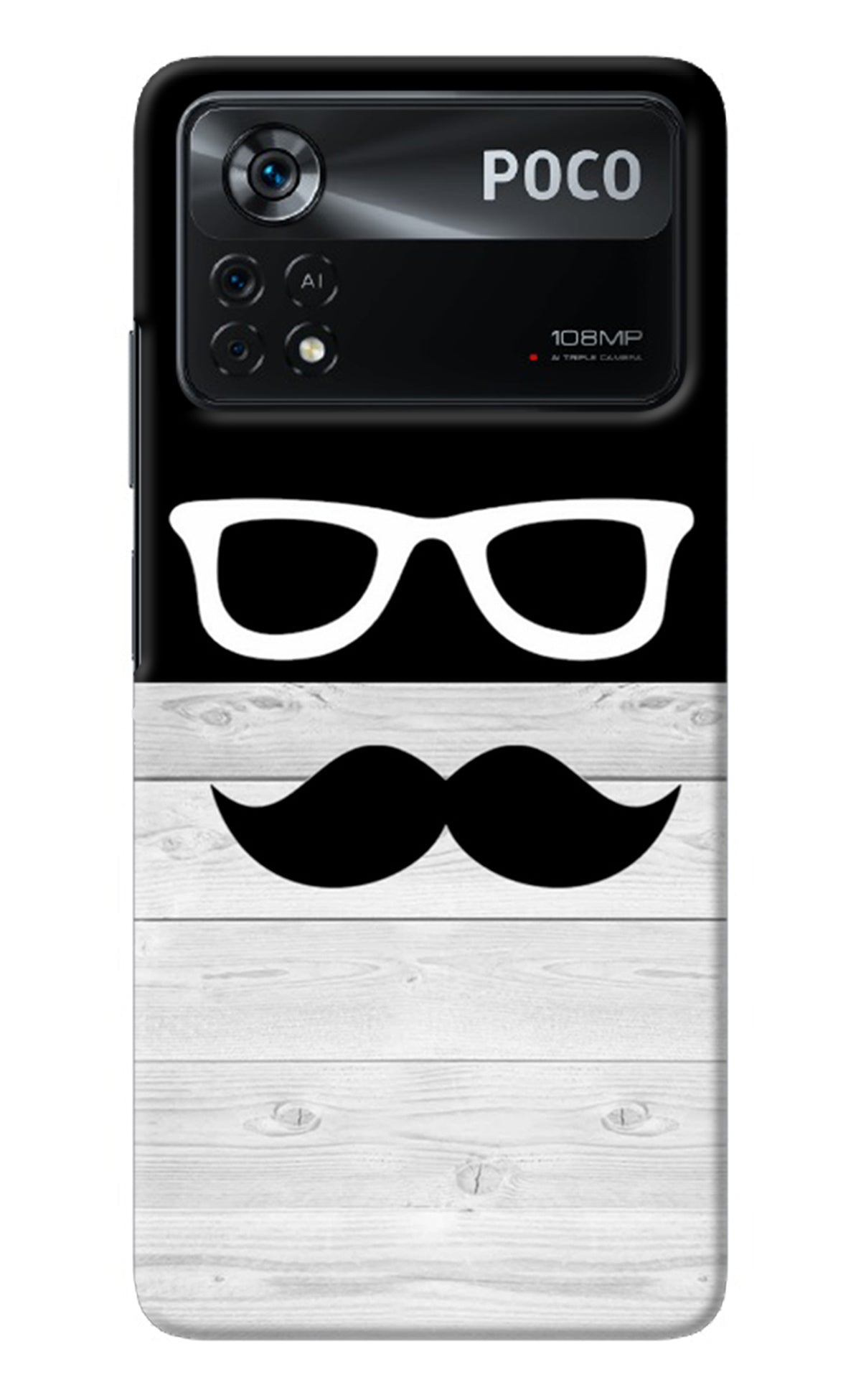 Mustache Poco X4 Pro Back Cover