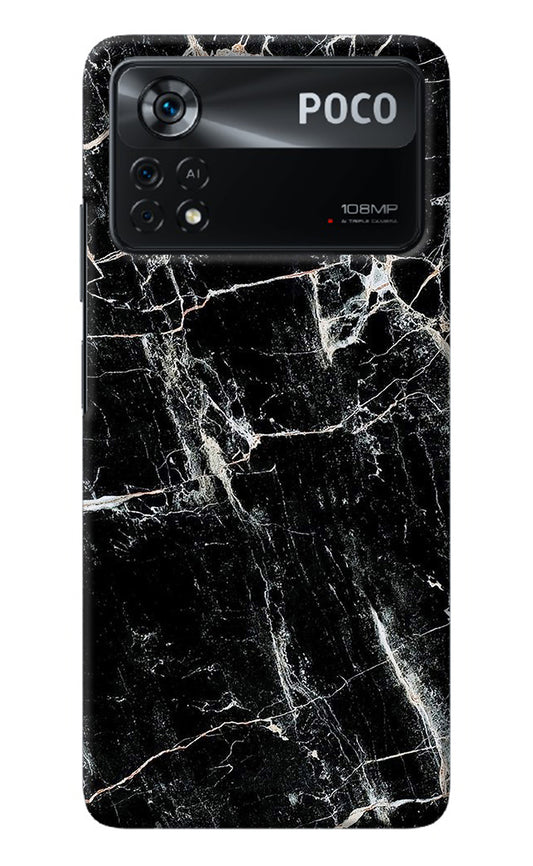 Black Marble Texture Poco X4 Pro Back Cover