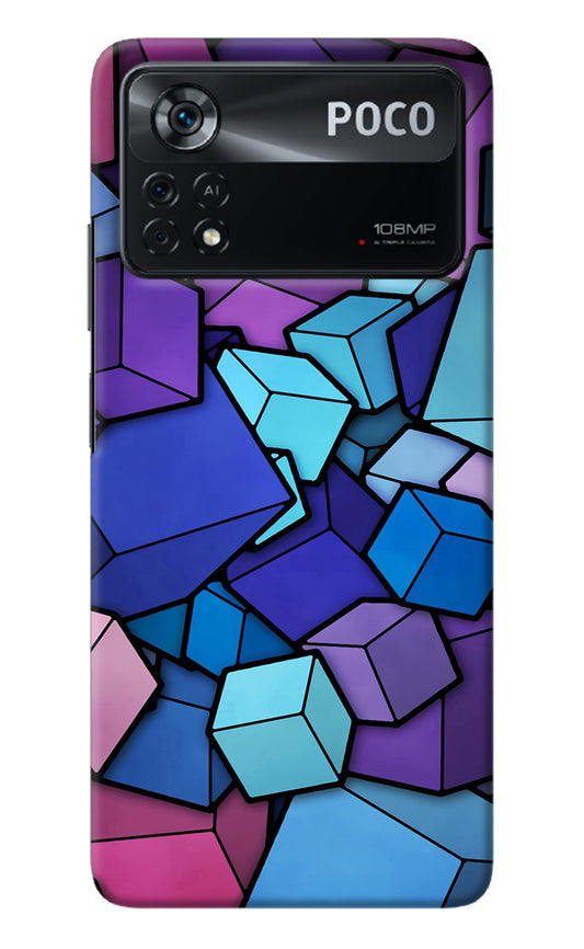 Cubic Abstract Poco X4 Pro Back Cover