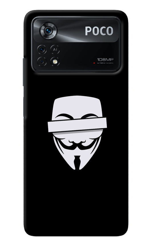 Anonymous Face Poco X4 Pro Back Cover