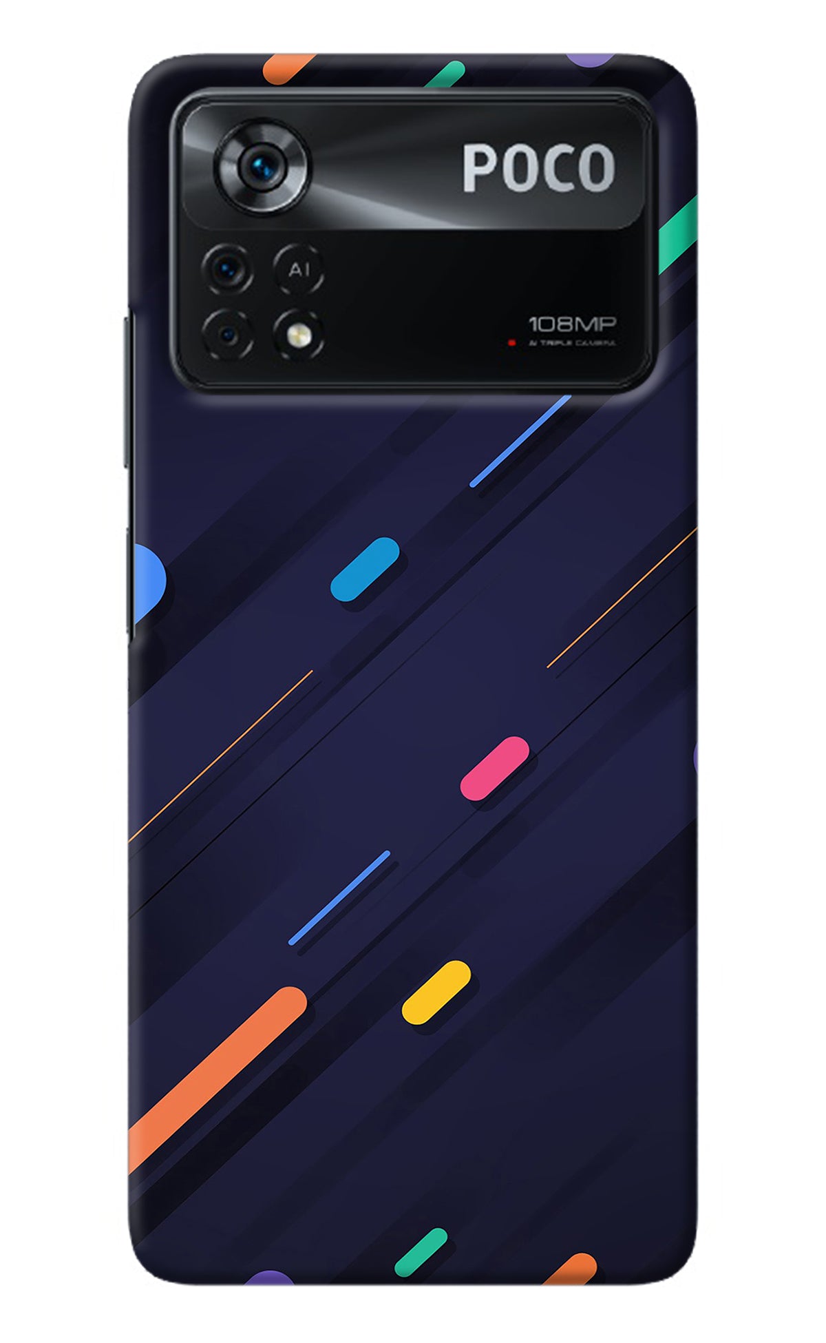 Abstract Design Poco X4 Pro Back Cover