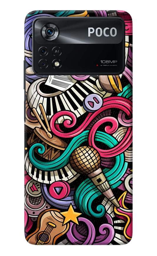 Music Abstract Poco X4 Pro Back Cover