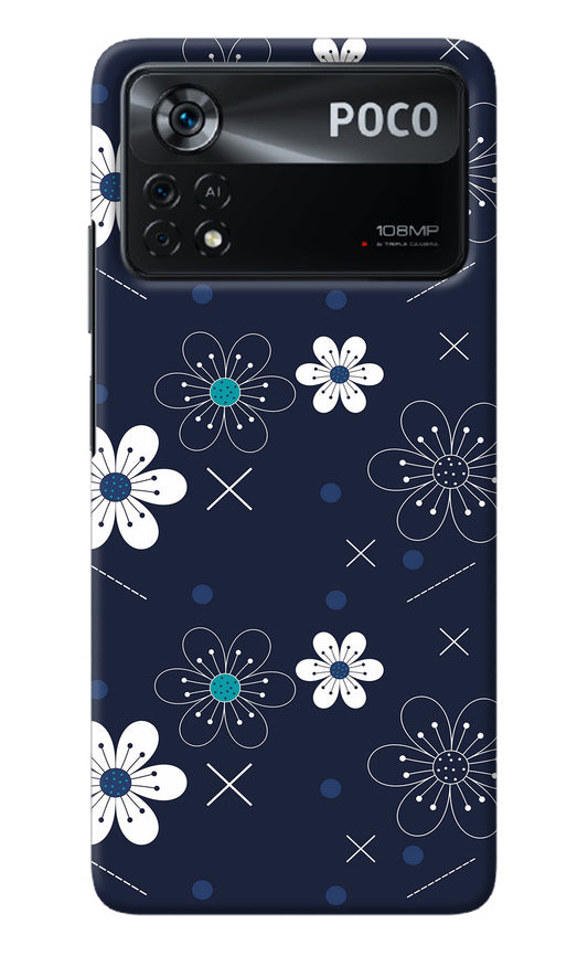 Flowers Poco X4 Pro Back Cover