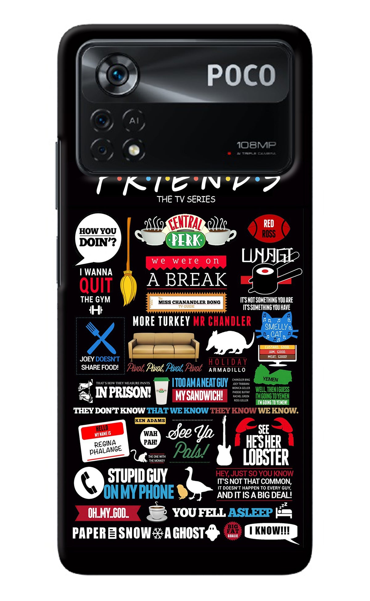 FRIENDS Poco X4 Pro Back Cover