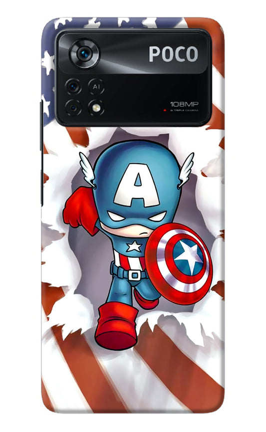 Captain America Poco X4 Pro Back Cover