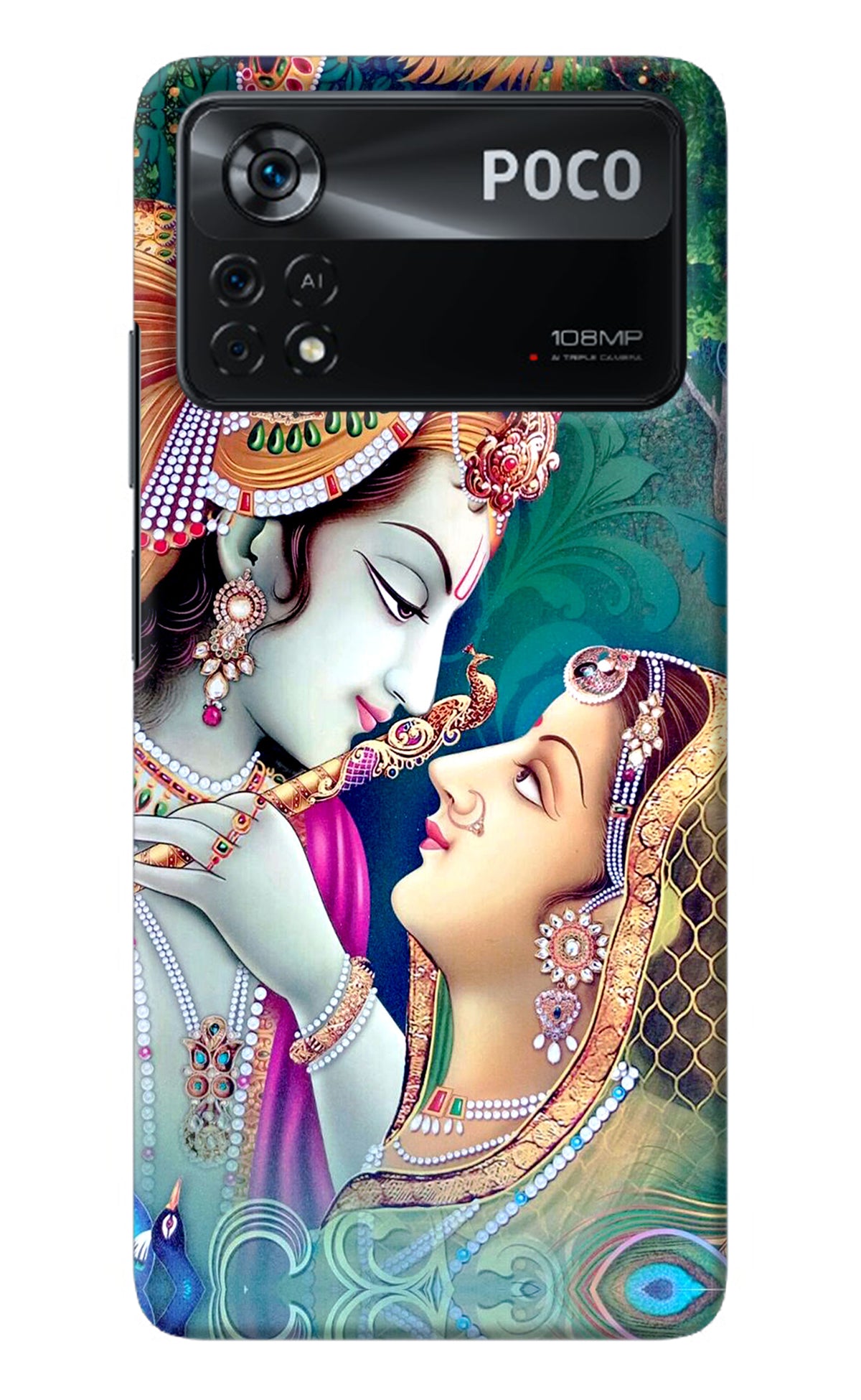 Lord Radha Krishna Poco X4 Pro Back Cover