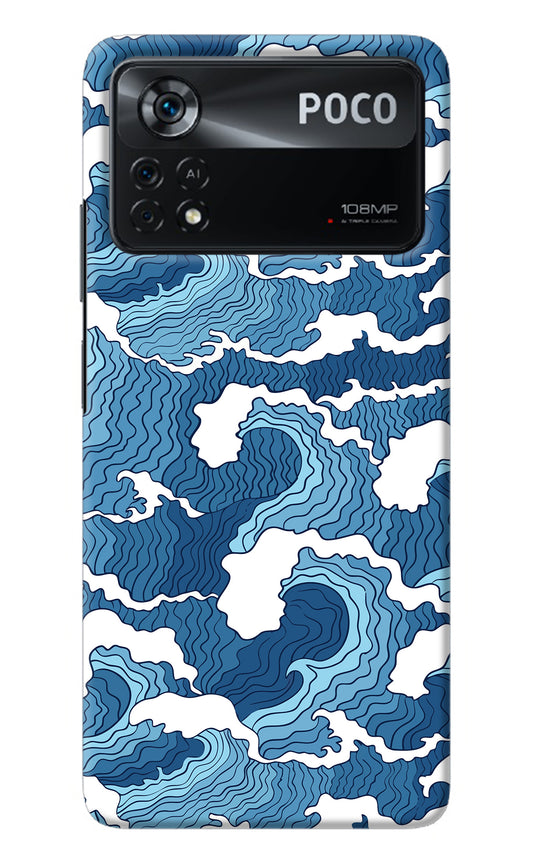 Blue Waves Poco X4 Pro Back Cover