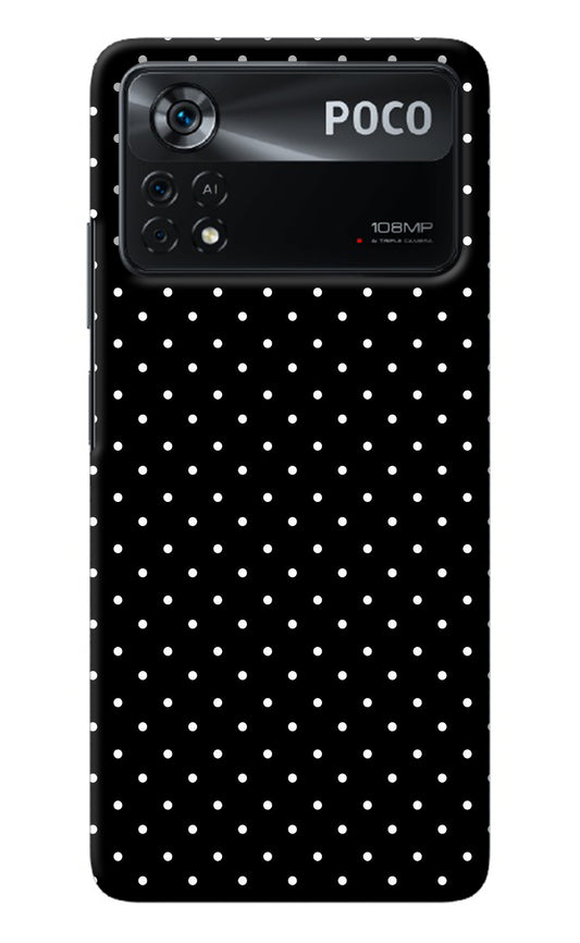 White Dots Poco X4 Pro Back Cover
