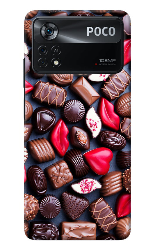 Chocolates Poco X4 Pro Back Cover