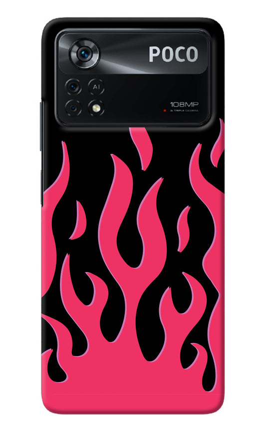 Fire Flames Poco X4 Pro Back Cover