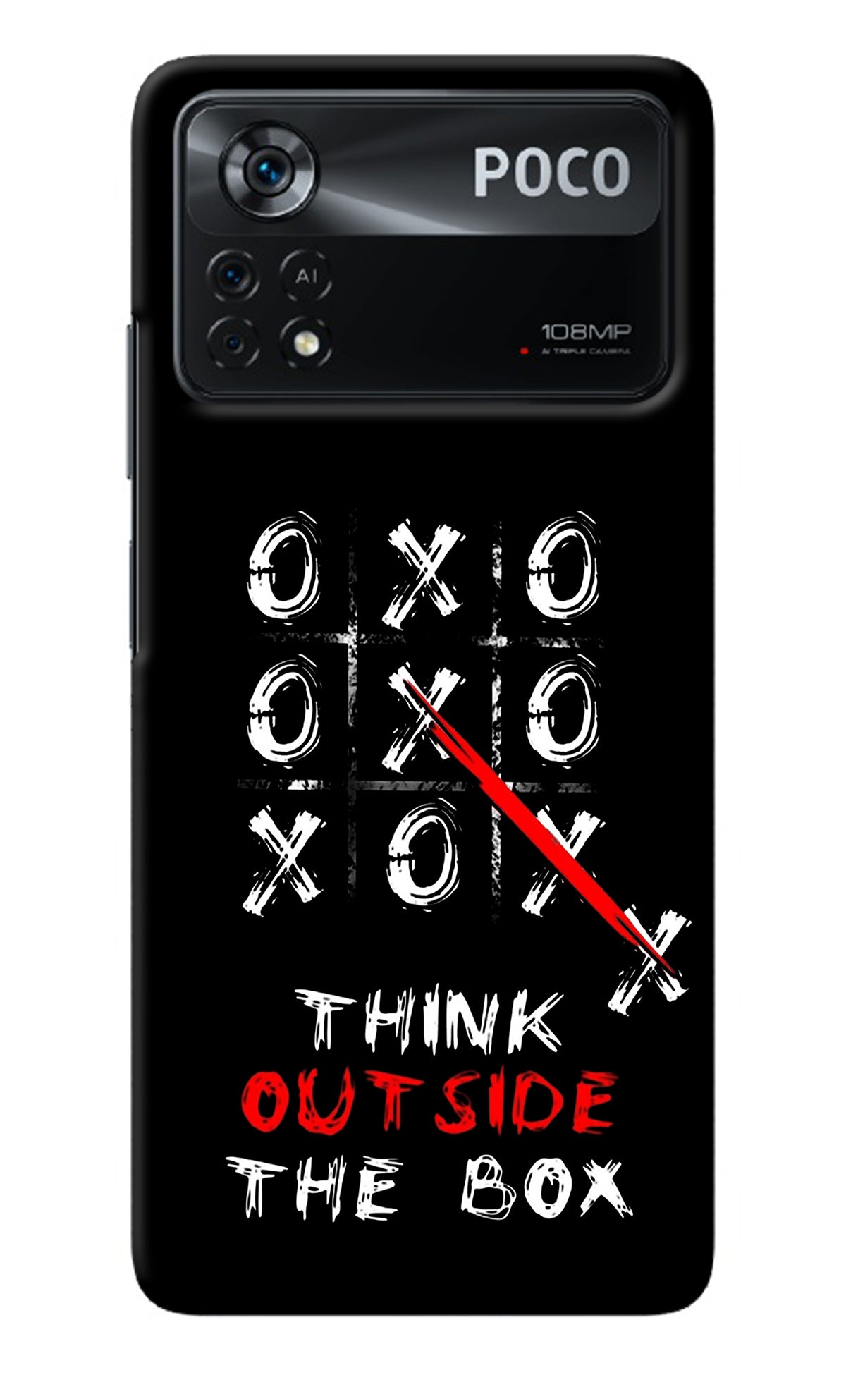 Think out of the BOX Poco X4 Pro Back Cover