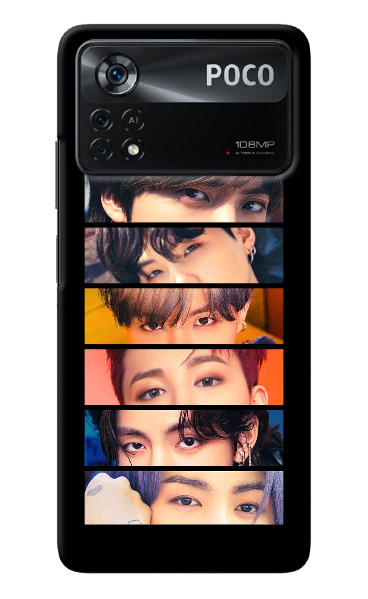 BTS Eyes Poco X4 Pro Back Cover