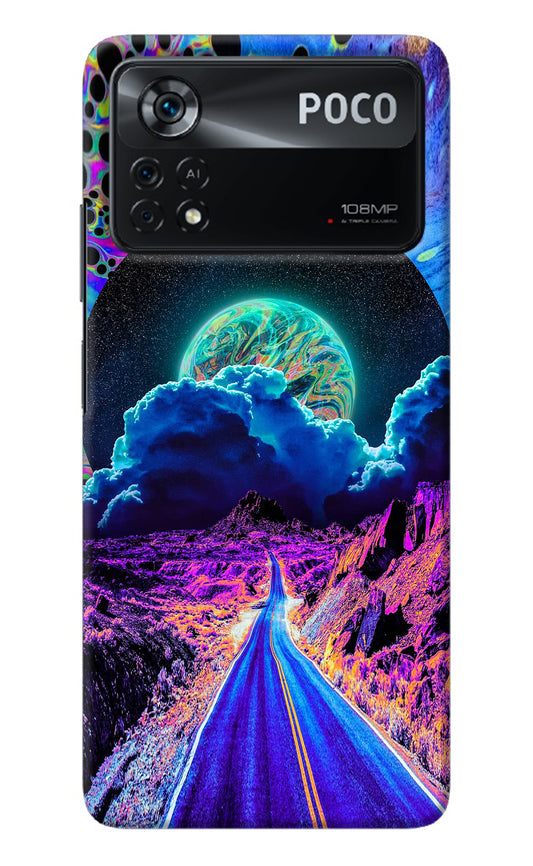 Psychedelic Painting Poco X4 Pro Back Cover