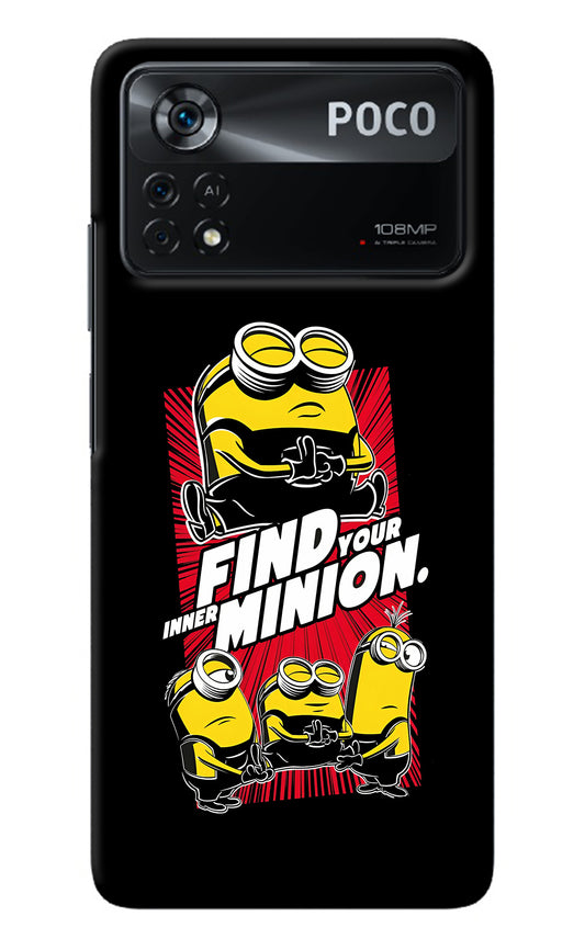 Find your inner Minion Poco X4 Pro Back Cover