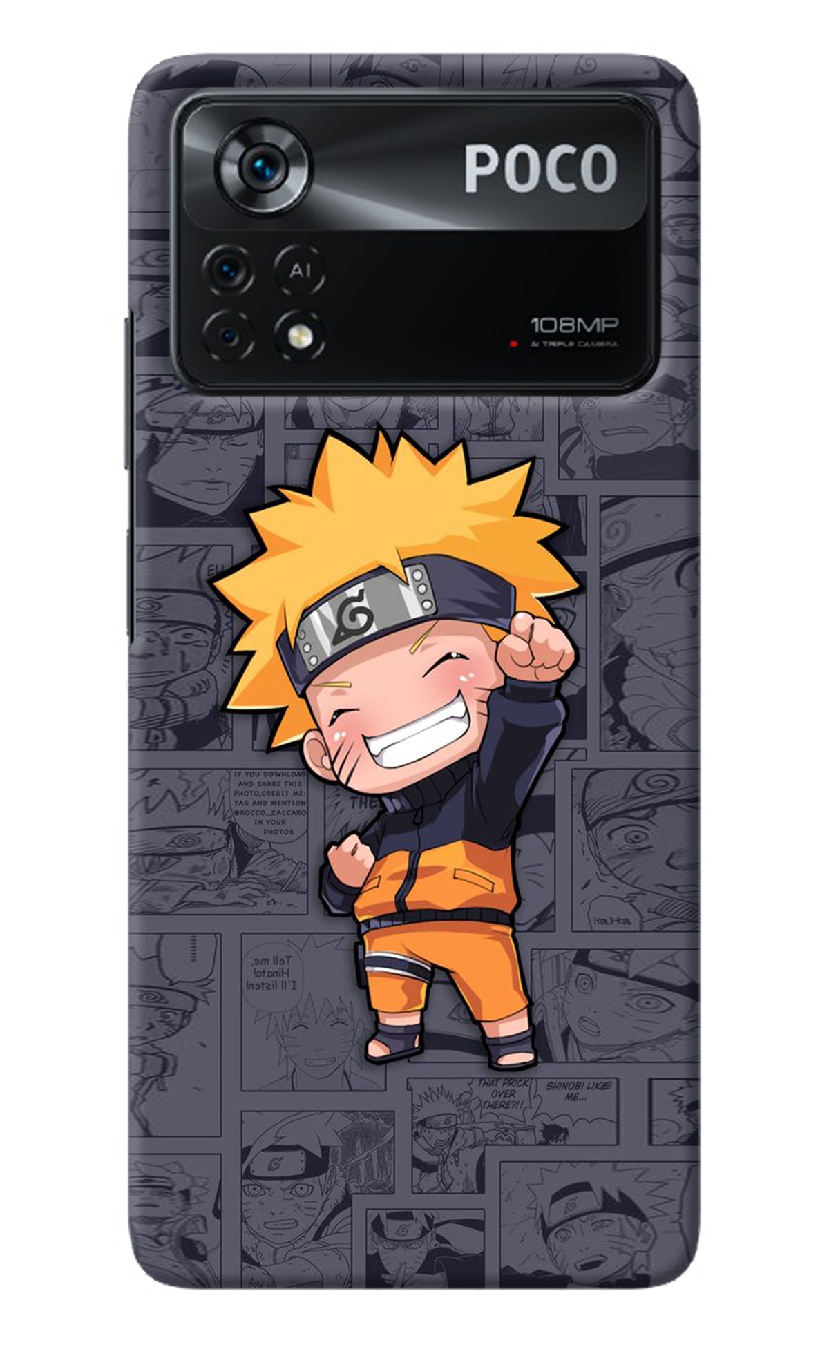 Chota Naruto Poco X4 Pro Back Cover