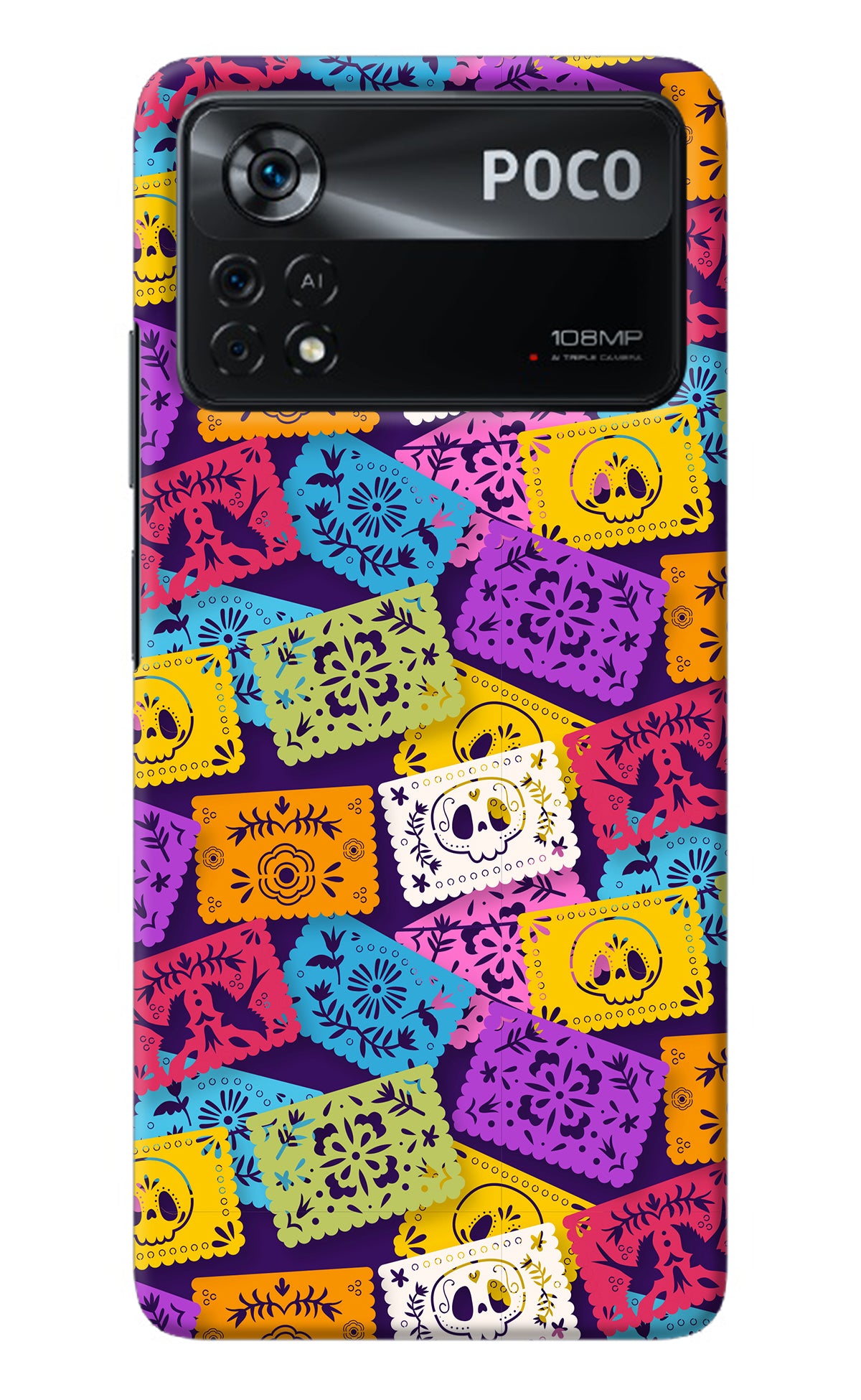 Mexican Pattern Poco X4 Pro Back Cover