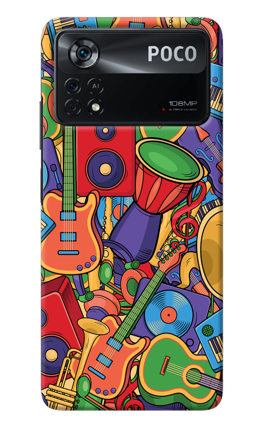 Music Instrument Doodle Poco X4 Pro Back Cover
