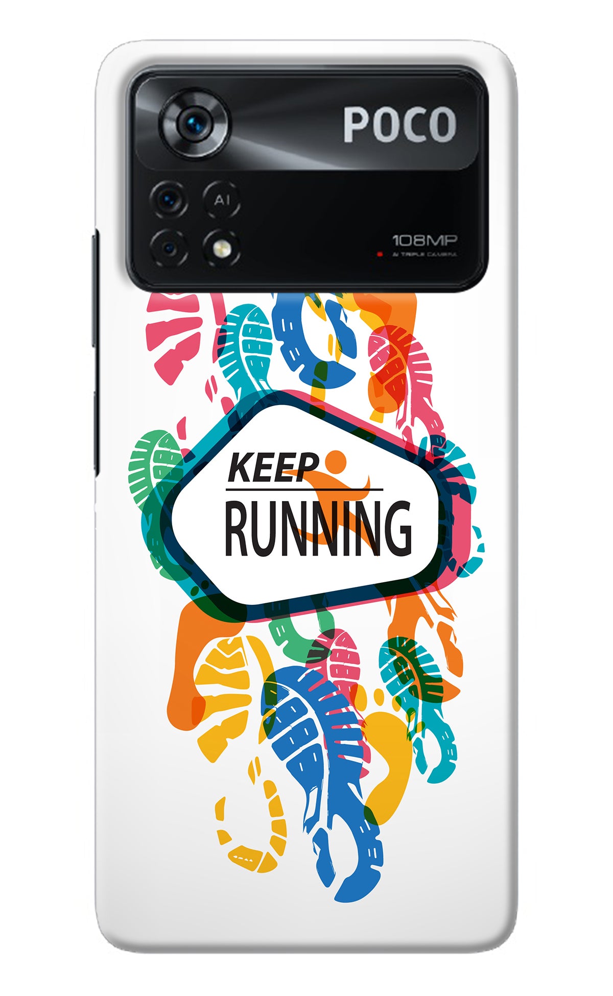 Keep Running Poco X4 Pro Back Cover