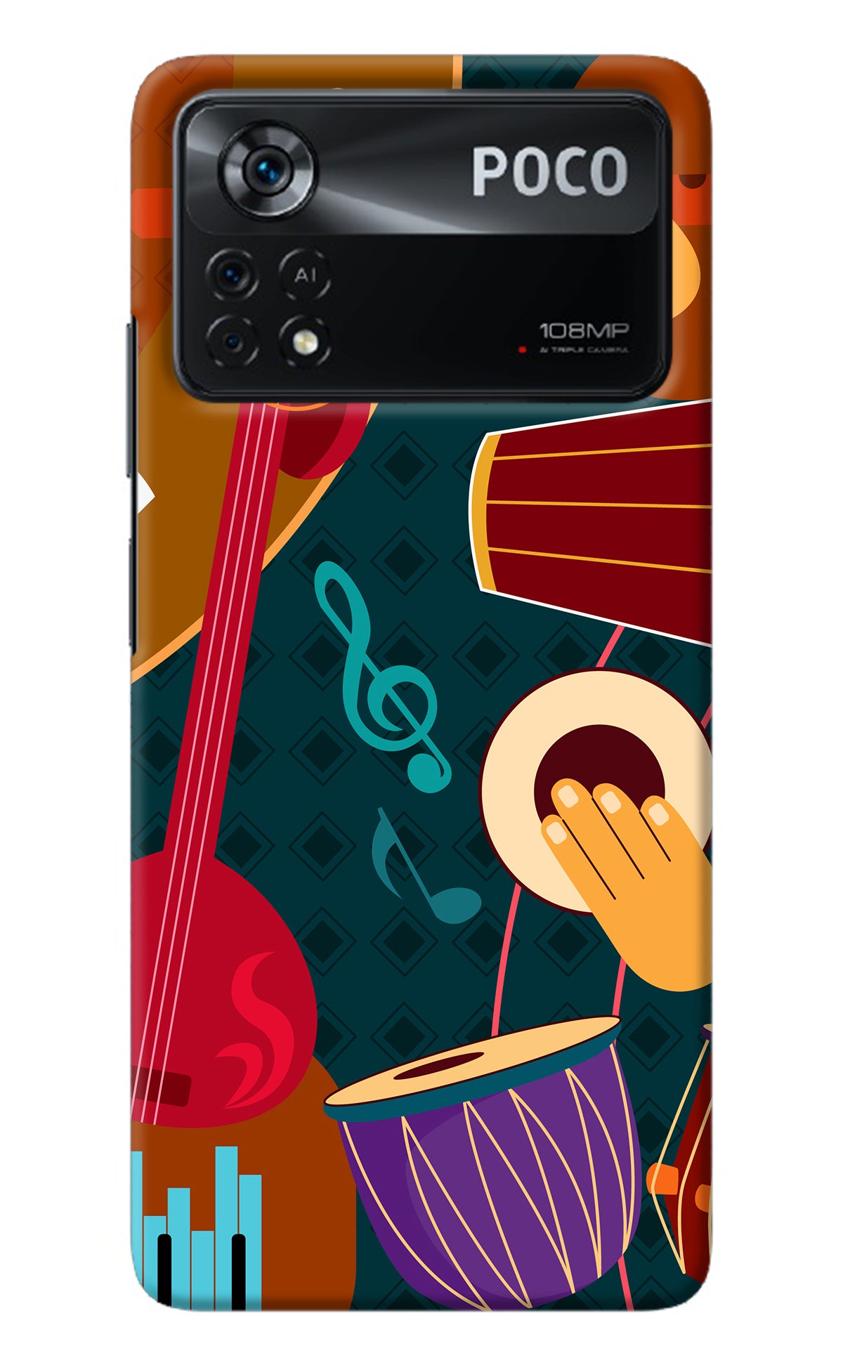 Music Instrument Poco X4 Pro Back Cover