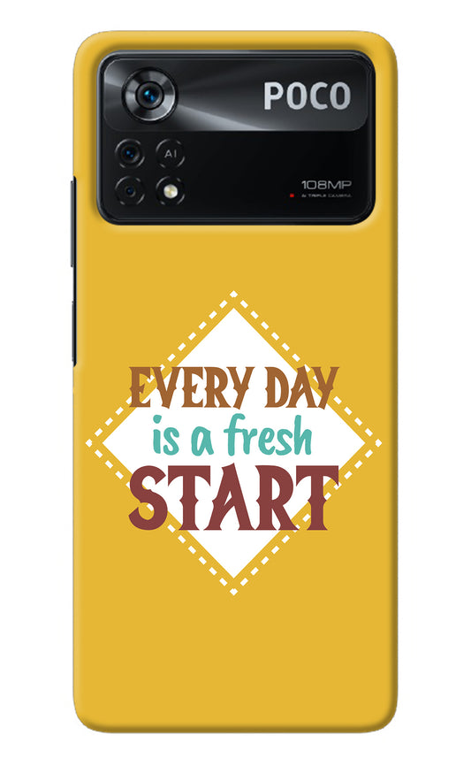 Every day is a Fresh Start Poco X4 Pro Back Cover