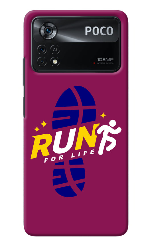 Run for Life Poco X4 Pro Back Cover