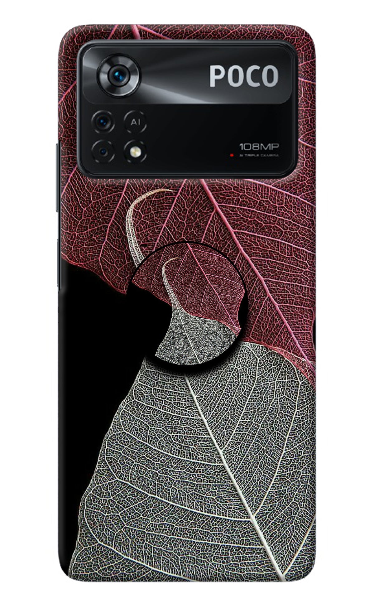 Leaf Pattern Poco X4 Pro Pop Case