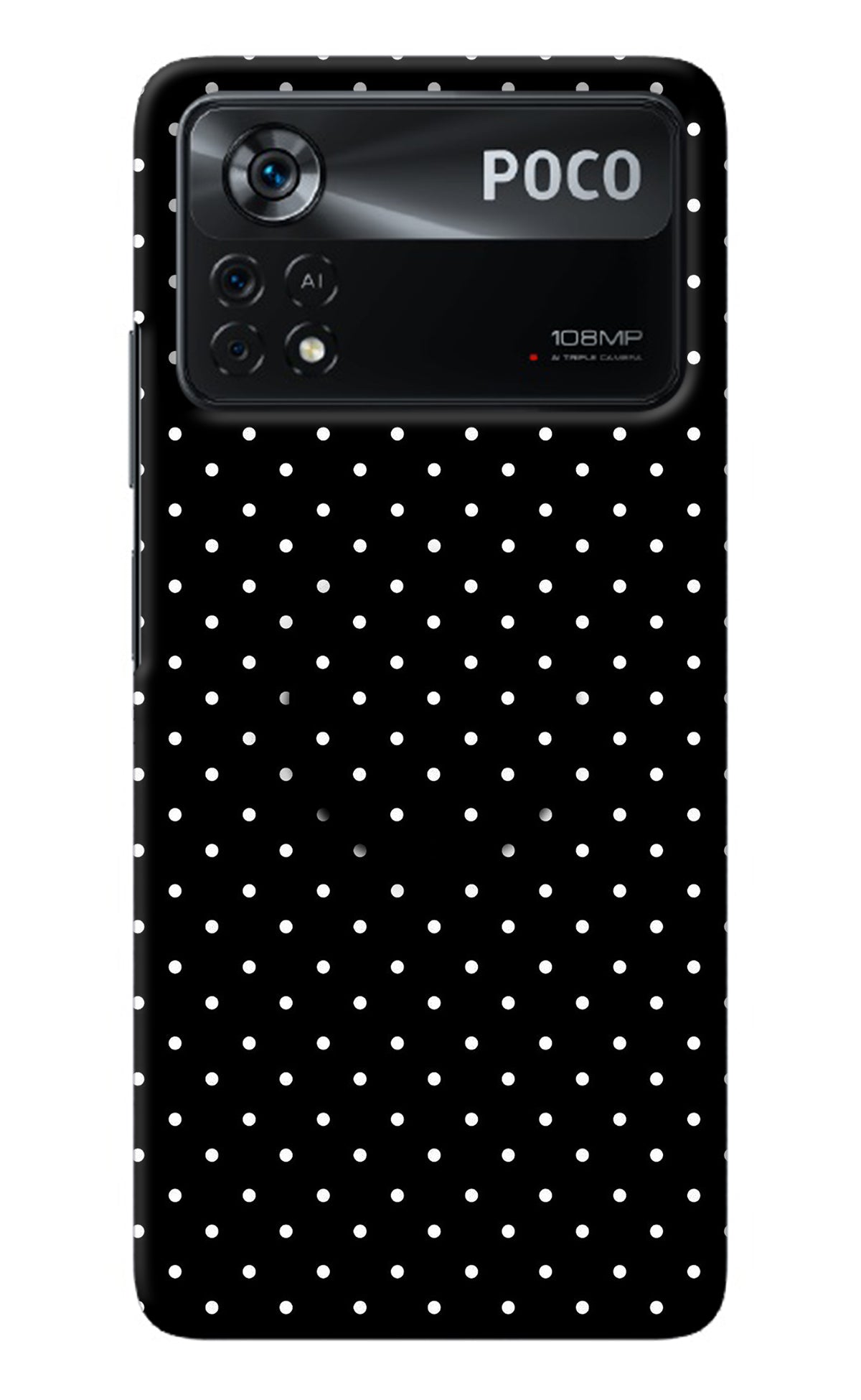 White Dots Poco X4 Pro Pop Case