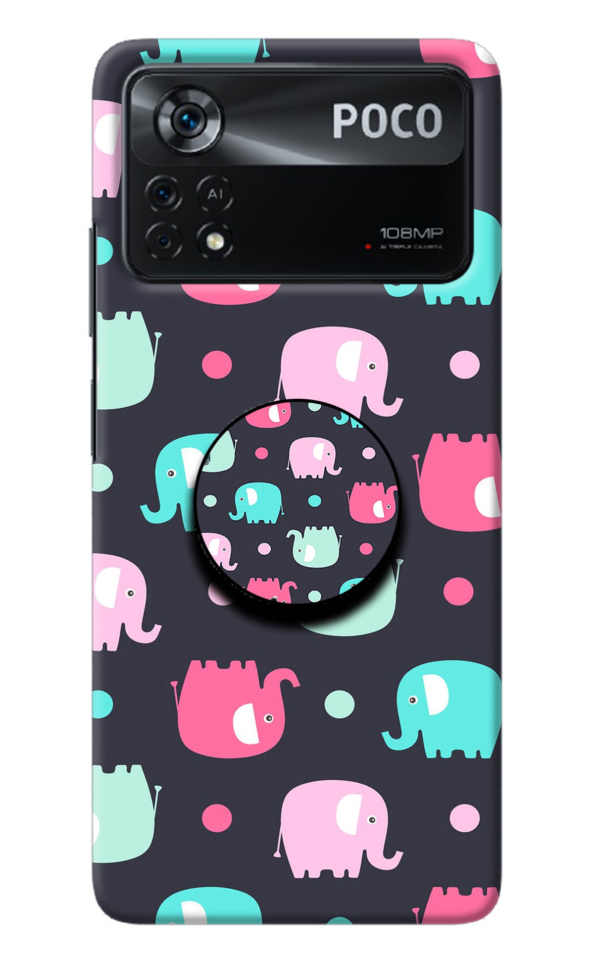 Baby Elephants Poco X4 Pro Pop Case