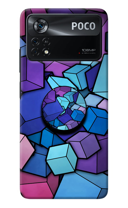 Cubic Abstract Poco X4 Pro Pop Case