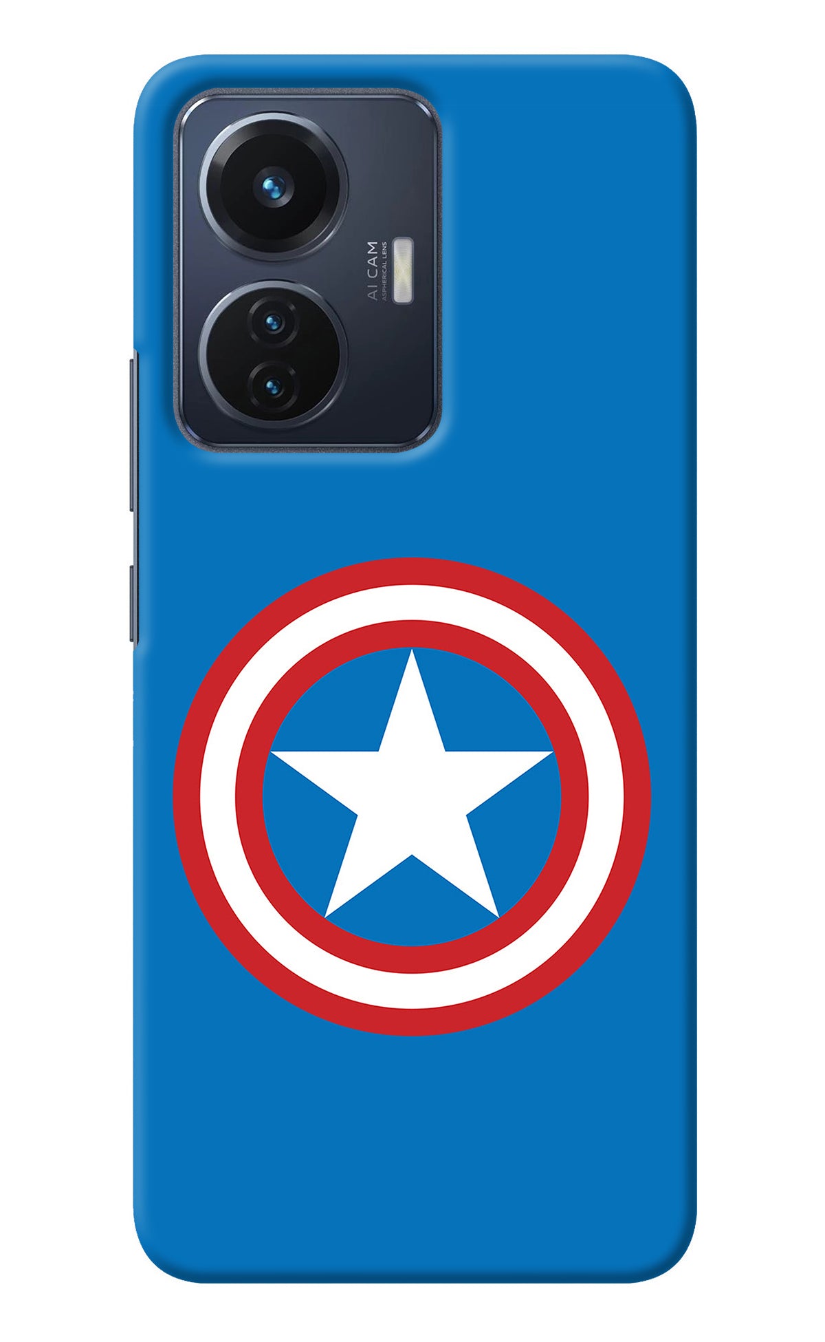 Captain America Logo Vivo T1 44W Back Cover